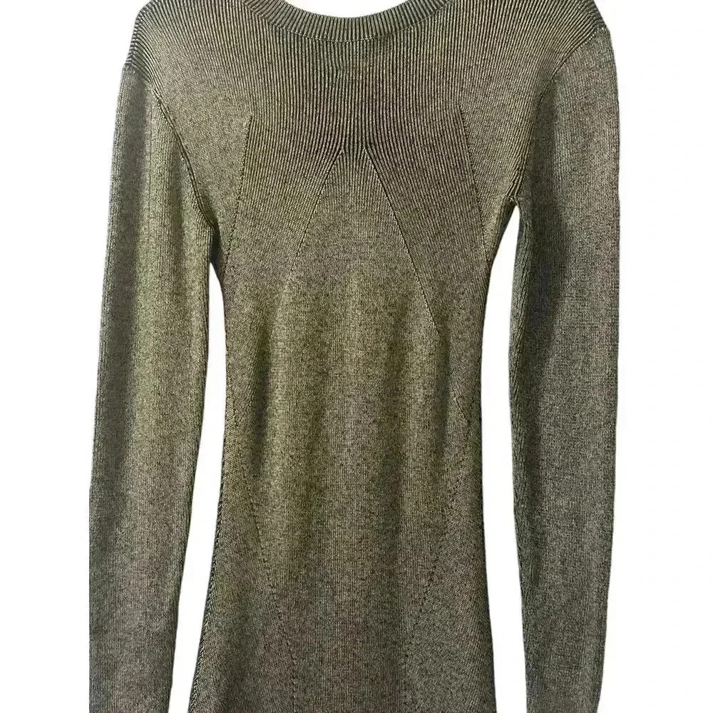 Reiss Kalila Bodycon Jumper Dress Knee Length Jumper Sweater Dress Viscose Wool - Picture 3 of 8